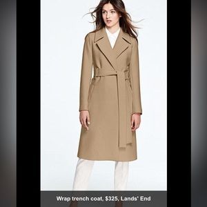 Land’ End wrap trench coat